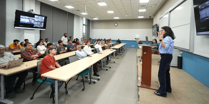 Rimy Oberoi, Founder, Plaksha University underlining the necessity for an engagement between engineering, technology and the humanities, in her keynote address. image (10)